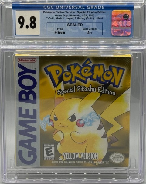 Pokemon Yellow Version Nintendo Game Boy SOLID ESRB Sealed New CGC 9.8 A++